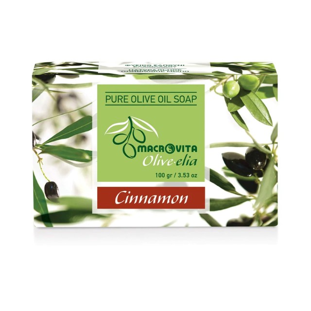 Macrovita Olivelia Φυσικό Σαπούνι Ελαιόλαδου Cinnamon 100gr