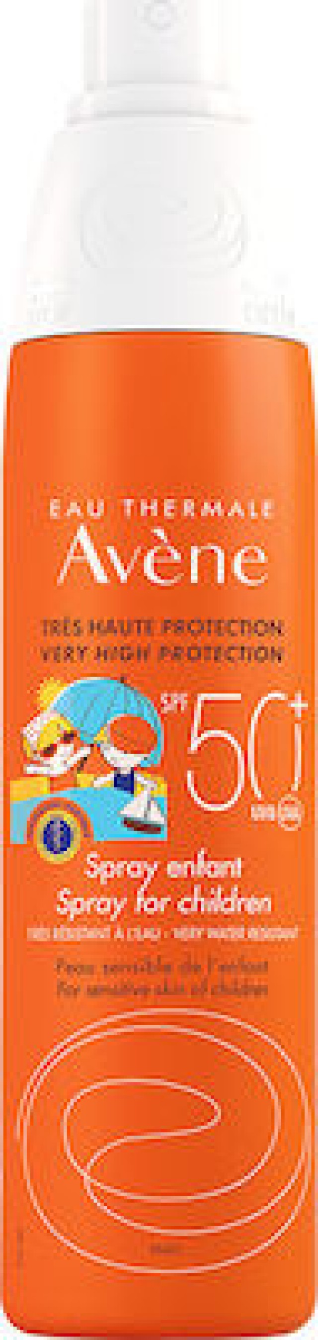 AVENE Solaire Enfant Spray  Open & Stop SPF50+, Παιδικό Αντιηλιακό Σπρέι Χωρίς Άρωμα, 200ml