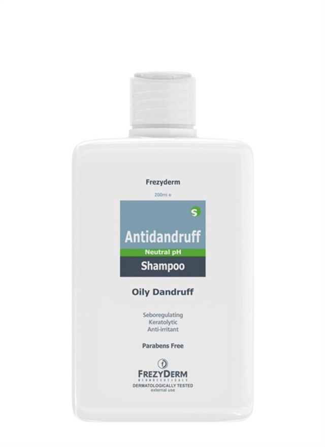 Frezyderm Shampoo Antidandruff Oily, Σαμπουάν κατά της Λιπαρής Πιτυρίδας, 200ml