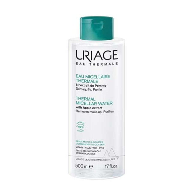 Uriage Eau Thermale Eau Micellaire Καθαριστική Λοσιόν Προσώπου & Ματιών με Μήλο 500ml