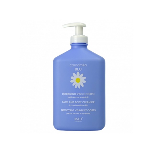 Camomilla Blu Face & Body Cleanser Υγρό Καθαρισμού Προσώπου & Σώματος για Ξηρή-Ευαίσθητη επιδερμίδα 500ml