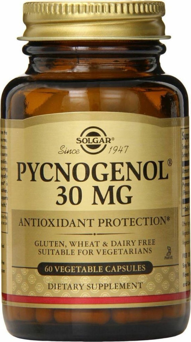 Solgar Pycnogenol 30mg 60 φυτικές κάψουλες
