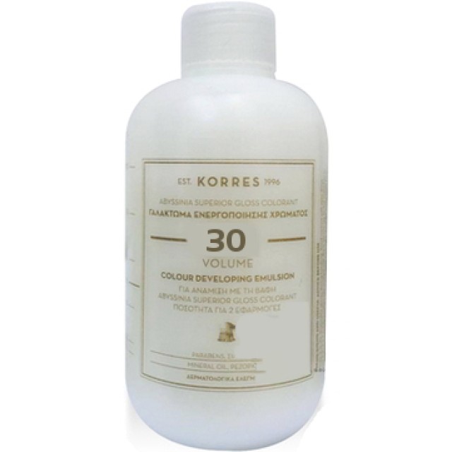 KORRES Abyssinia Superior Gloss Colorant  Γαλάκτωμα Ενεργοποίησης Χρώματος 30 Βαθμών 150ml
