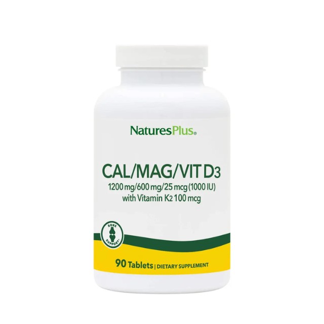 NATURE`S PLUS CAL/MAG/VIT D/K 1200/600/1000/100 TAB 90