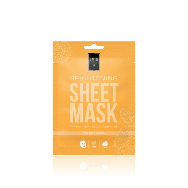 Lavish Care Brightening Sheet Mask για Τόνωση & Λάμψη 25gr