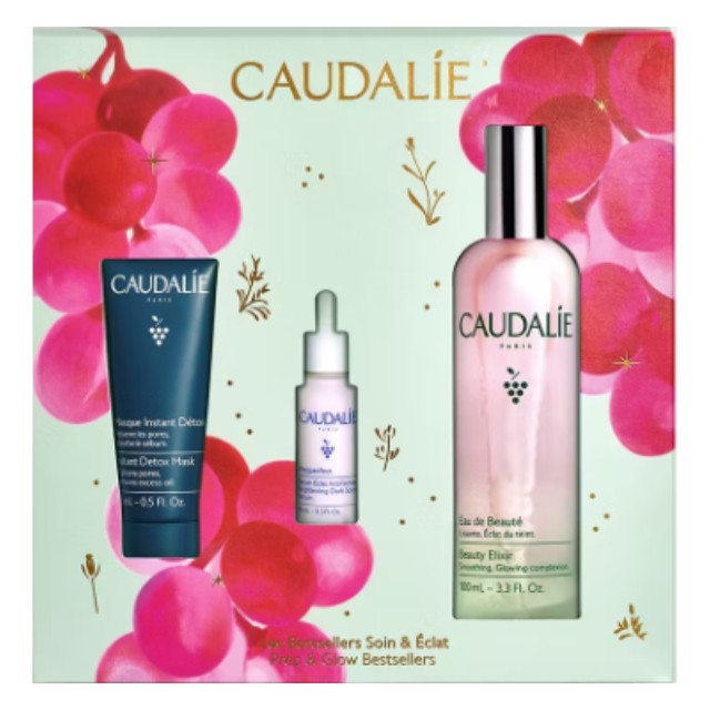 Caudalie Πακέτο Prep & Glow Bestsellers Beauty Elixir 100ml & Dark Spot Serum 10ml & Instant Detox Mask 15ml