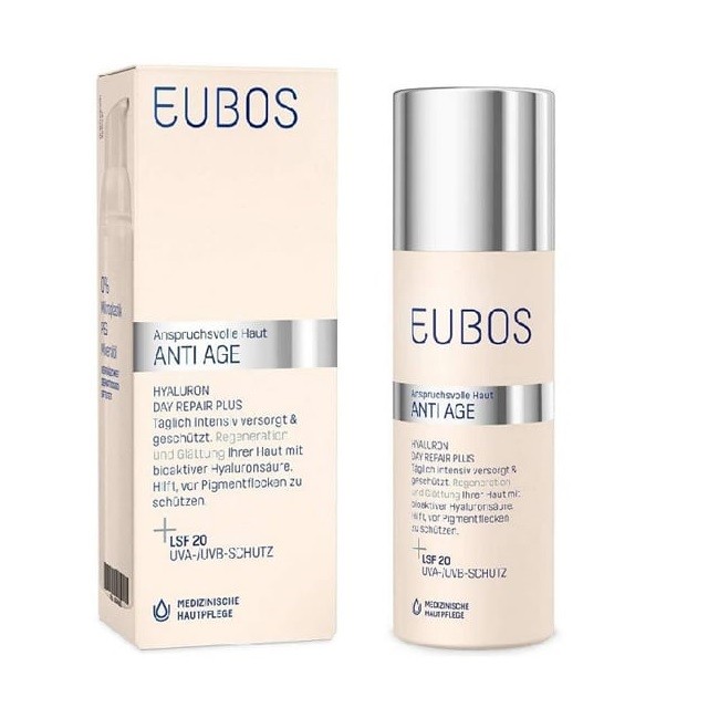 Eubos Dermanding Skin Anti Age Hyaluron Day Repair Plus SPF20 Αντιρυτιδική Κρέμα Ημέρας, 50ml