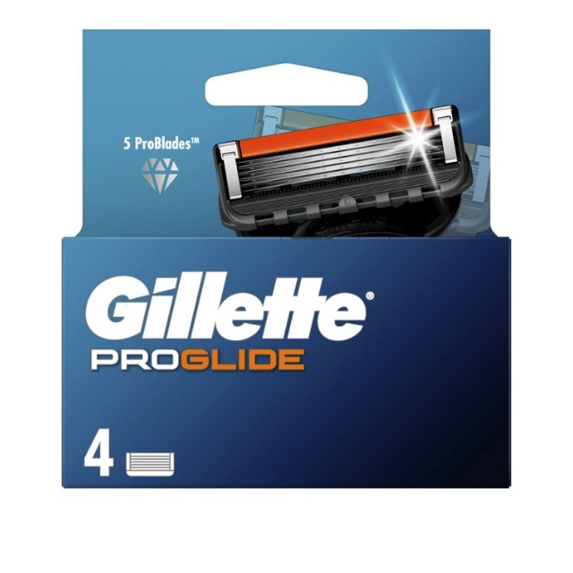 Procter & Gamble Gillette Proglide Ανταλλακτικές Κεφαλές Ξυριστικής Μηχανής 4τμχ