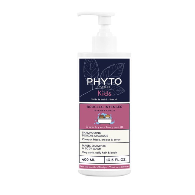 Phyto Boucles Intenses Kids Μαγικό Σαμπουάν & Αφρόλουτρο 400ml