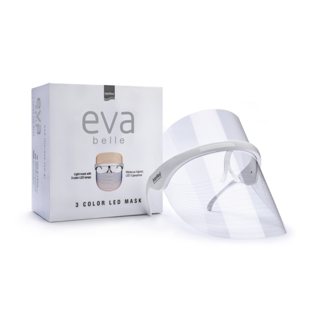 INTERMED Eva Belle 3 Color Μάσκα Φωτοθεραπείας Προσώπου LED Κατά Της Ακμής, 1τμχ