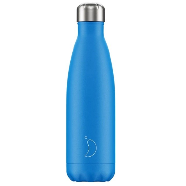Chillys Neon Edition Blue Μπουκάλι Θερμός Σε Μπλέ Χρώμα, 500ml