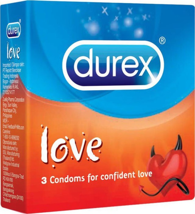 DUREX Love, Προφυλακτικά με Λιπαντικό 3τμχ