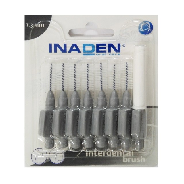 Inaden Interdental Brush 1.3mm Γκρι Μεσοδόντια Βουρτσάκια 8τμχ
