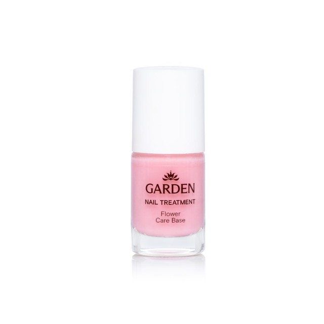 Garden Nail Treatment 907 Flower Care Base Tinted Ενδυναμωτική Bάση νυχιών με Hμιδιάφανο ροζ χρώμα 10.5ml