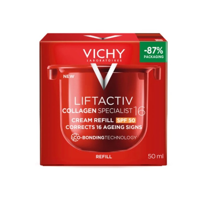 Vichy Liftactiv Collagen Specialist 16 Refill Αντιγηραντική Κρέμα Ημέρας με Αντηλιακή Προστασία SPF50 50ml