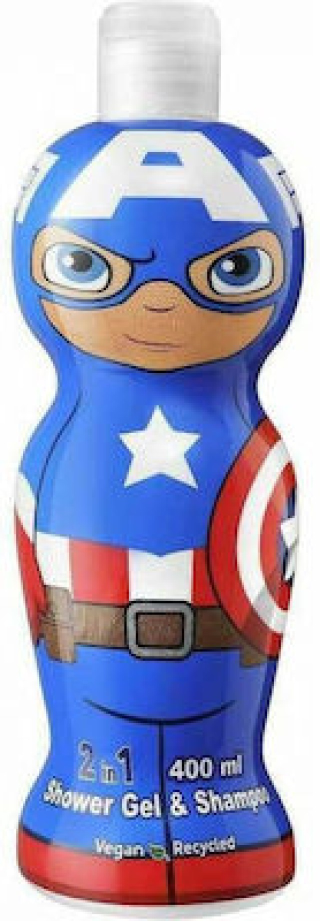 AIR-VAL Captain America 2in1 Παιδικό Αφρόλουτρο & Σαμπουάν, 400ml