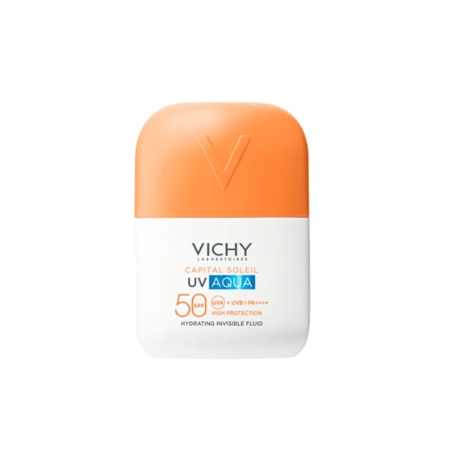 Vichy Capital Soleil UV Aqua Hydrating Invisible Fluid SPF50 Λεπτόρρευστο  Αντηλιακό Προσώπου 50ml