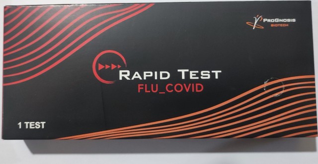PROGNOSIS BIOTECH Rapid Test Flu-Covid Τεστ Ανίχνευσης SARS-CoV-2 & Ιού Της Γρίπης, 1τμχ