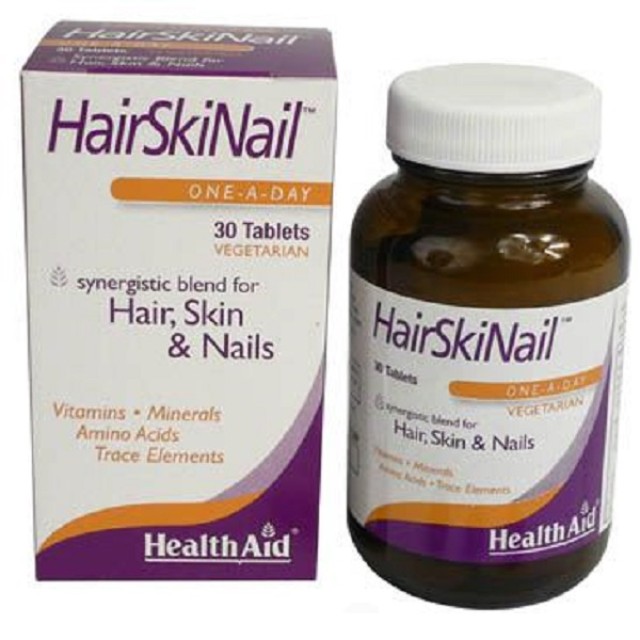 HEALTH AID Hair Skin & Nail Συμπλήρωμα Διατροφής Για Μαλλιά, Δέρμα & Νύχια 30tabs