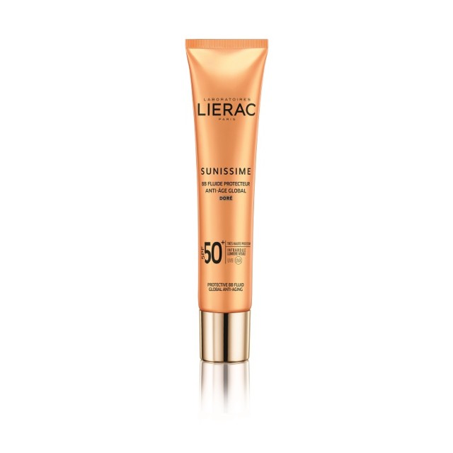 LIERAC Sunissime BB Protective Fluid Global Anti-Aging Cream SPF50+, Αντηλιακή & Αντιγηραντική Κρέμα Προσώπου Με Χρώμα, 40ml
