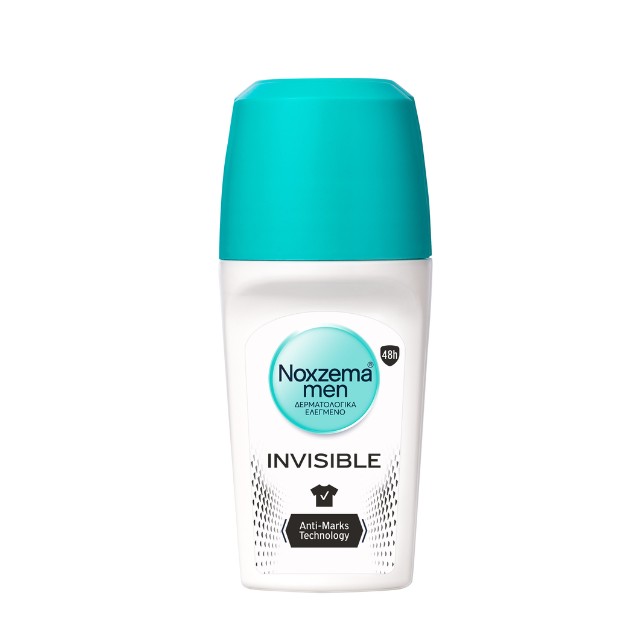 Noxzema Invisible Men Anti-Marks 48h Roll-On Αποσμητικό 50ml