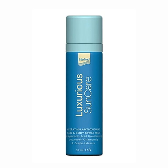 Intermed Luxurious Suncare Hydrating Antioxidant Face & Body Spray Mist Ενυδατικό & Αντιοξειδωτικό 50ml