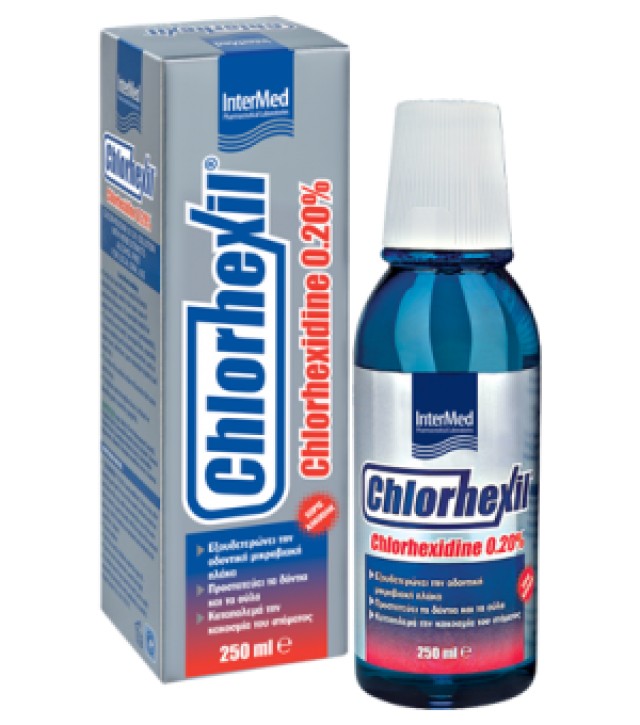 Intermed Chlorhexil 0.20% Mouthwash Στοματικό Διάλυμα με 0.20% Χλωρεξιδίνη, 250 ml