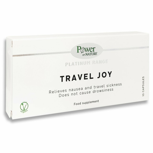POWER HEALTH Platinum Range Travel Joy, για την Αντιμετώπιση της Ναυτίας 10 κάψουλες