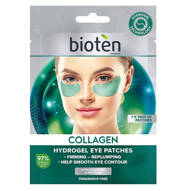 Bioten Collagen Hydrogel Eye Patches Μάσκα Ματιών Για Ενδυνάμωση & Επαναφορά Της Ελαστικότητας, 1 Ζευγάρι