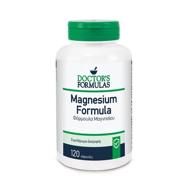 Doctors Formulas Magnesium 480mg Συμπλήρωμα Διατροφής Μαγνησίου, 120 Δισκία