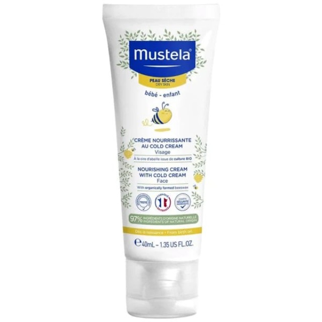 Mustela Nourishing Cream with Cold Cream Κρέμα για Ενυδάτωση Προσώπου 40ml