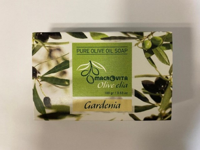 Macrovita Pure Olive Oil Soap Gardenia Φυσικό Σαπούνι Ελαιολάδου Γαρδένια 100gr
