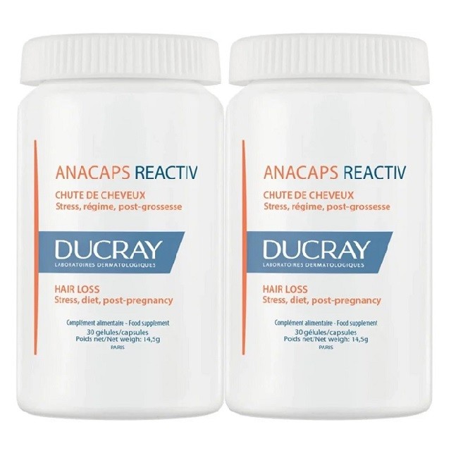 Ducray Promo Anacaps Reactiv Συμπλήρωμα Διατροφής Για Την Τριχόπτωση, 2Χ30 κάψουλες
