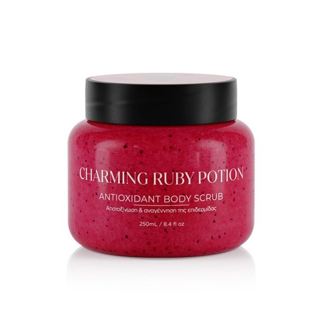Lavish Care Antioxidant Body Scrub Charming Ruby Potion Απολεπιστικό Σώματος Με Αντιοξειδωτικά & Ιχνοστοιχεία, 250ml