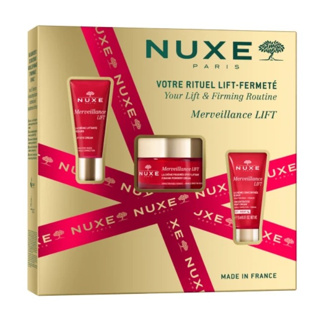 Nuxe Πακέτο Merveillance Lift Powdery Cream 50ml & Eye Cream 15ml & Night Cream 15ml