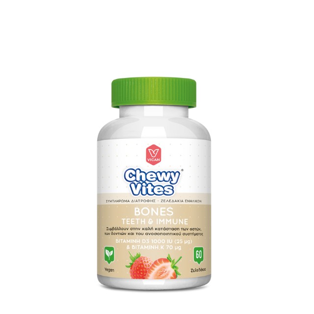 Vican Chewy Vites Adults Bones Teeth & Immune 60 τεμάχια