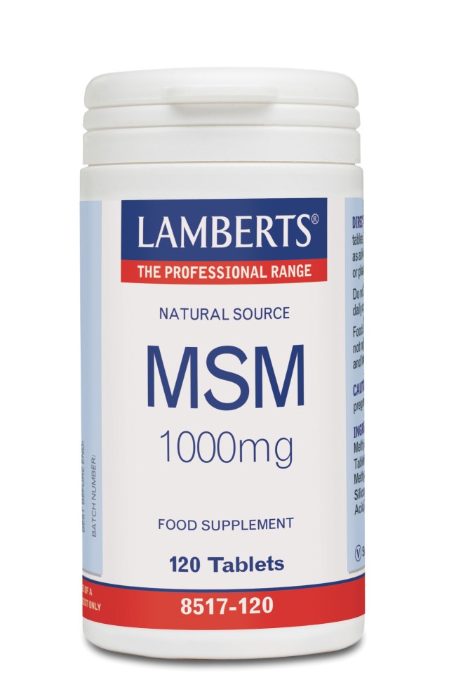 Lamberts MSM 1000mg 120 Tablets 8517-120