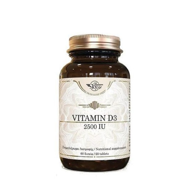 Sky Premium Life Vitamin D3 2500 IU 60 Ταμπλέτες