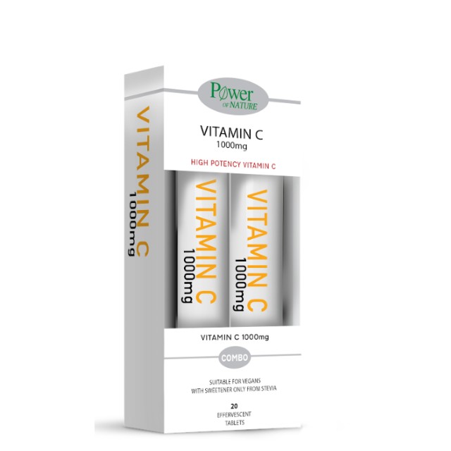 Power Health Power of Nature Vitamin C 1000mg Συμπλήρωμα Διατροφής με Βιταμίνη C 2χ20 Αν.Δισκία