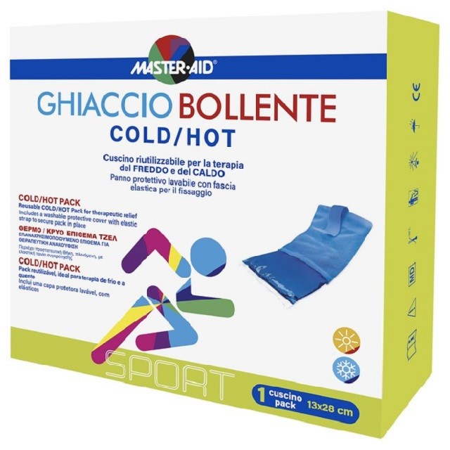Master Aid Cold-Hot Pack Επαναχρησιμοποιούμενο Επίθεμα Τζελ Για Κρύα & Ζεστή Θεραπεία (13x28cm), 1τμχ