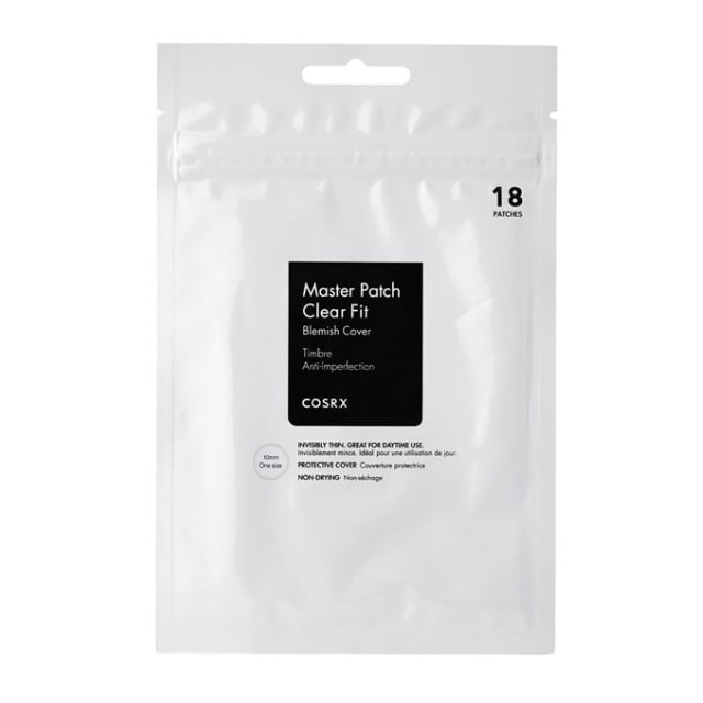 Cosrx Master Patch Clear Fit Διάφανα Λεπτά Ματ Επιθεματα 18τμχ