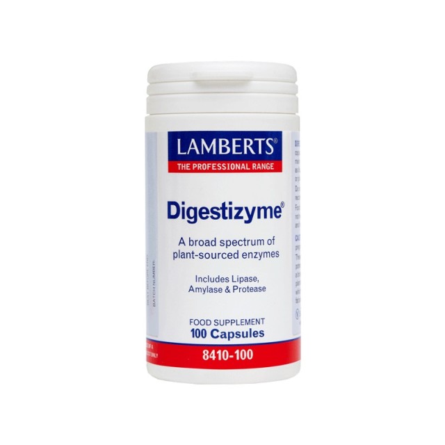 Lamberts Digestizyme, Πεπτικά Ένζυμα 100caps 8410-100