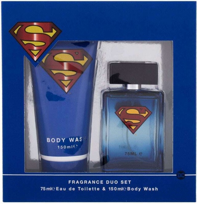 AIR-VAL Superman Eau de Toilette 75ml & Shower Gel 150ml