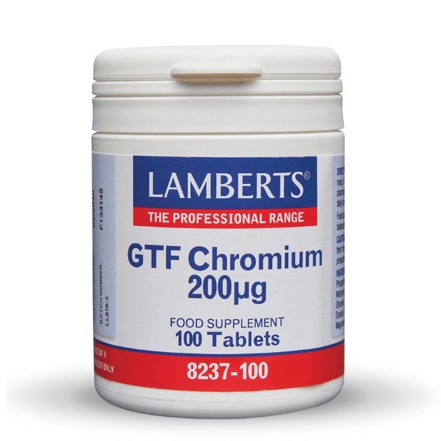 Lamberts GTF Chromium 200μg 100 Ταμπλέτες 8237-100