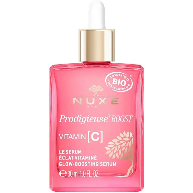 Nuxe Prodigieuse Boost Vitamin C Face Serum, Αντιγηραντικός Ορός Με Βιταμίνη C Για Ενίσχυση Της Λάμψης & Της Φρεσκάδας Του Δέρματος, 30ml