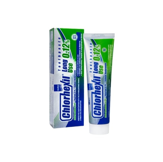 INTERMED Chlorhexil Οδοντόπαστα Πολλαπλής Προστασίας της Στοματικής Κοιλότητας Κατά της Ουλοοδοντικής Πλάκας 0.12%, Long Use Toothpaste, 100ml