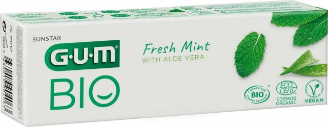 GUM Bio Fresh Mint, Οργανική Οδοντόκρεμα με Αλόη 75ml