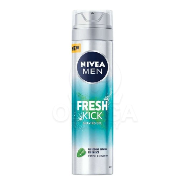 Nivea Men Fresh Kick Shaving Gel Ξυρίσματος 200ml
