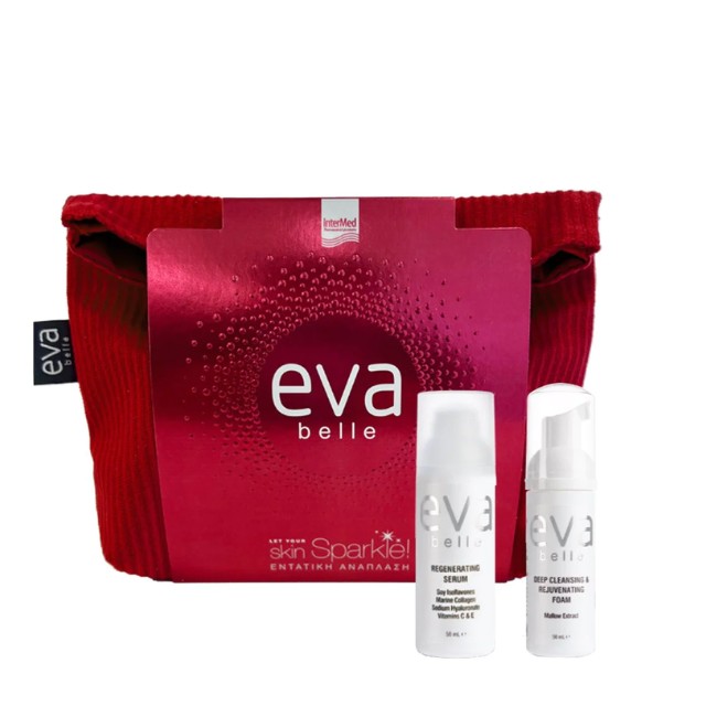 Intermed Eva Belle Let Your Skin Sparkle Πακέτο Regenerating Serum 50ml & Deep Cleansing Foam 50ml