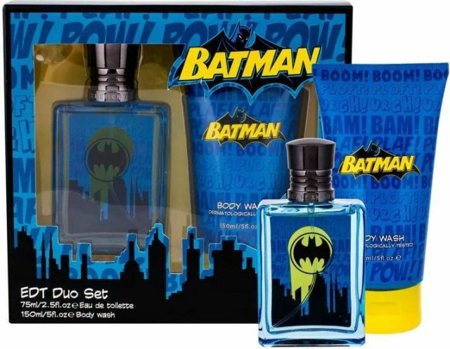 AIR-VAL Batman Πακέτο Eau de Toilette Άρωμα για Παιδιά 75ml & Body Wash 150ml